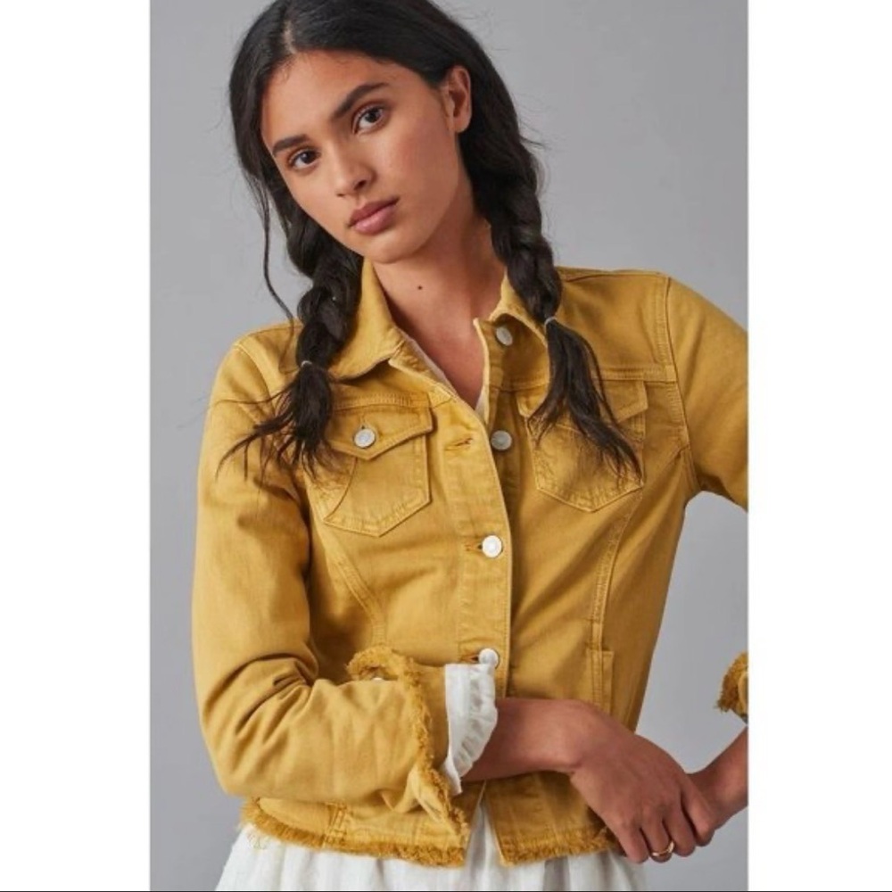 Pilcro and the Letterpress Mustard Trucker Jacket M/L